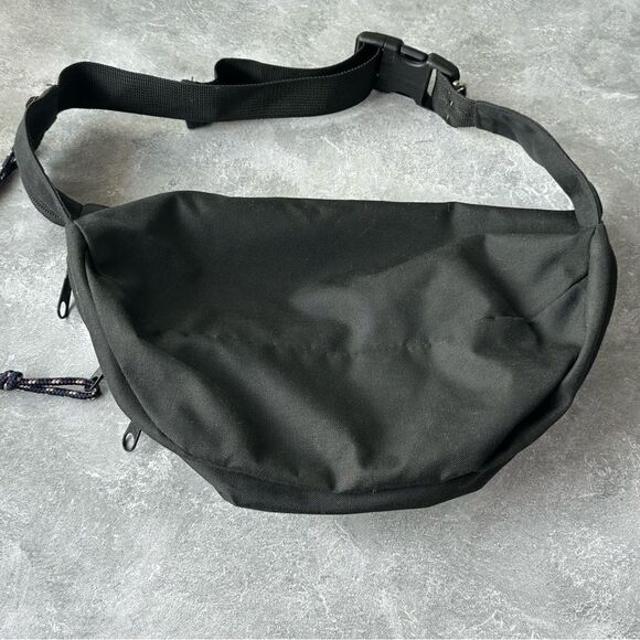 Vintage 90s Jansport Black Fanny Pack Bum Waist Bag Unisex - Picture 7 of 11